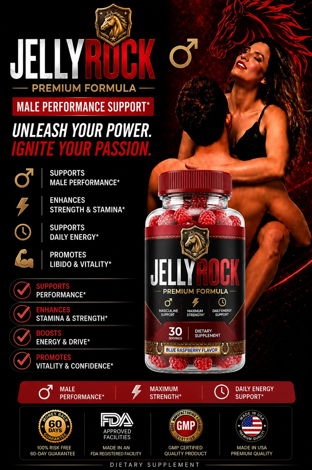 Jelly Rock Men's Wellness Supplement Bottle